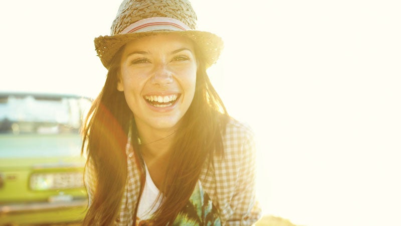 Find Your Inner Glow with Ayurveda A girl with post yoga class yoga glow.