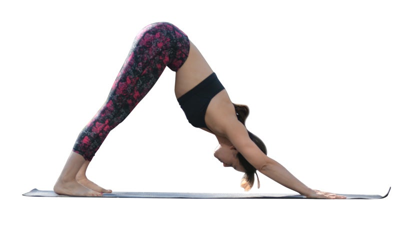 Two Fit Moms in Downward-Facing Dog Two Fit Moms in Downward-Facing Dog