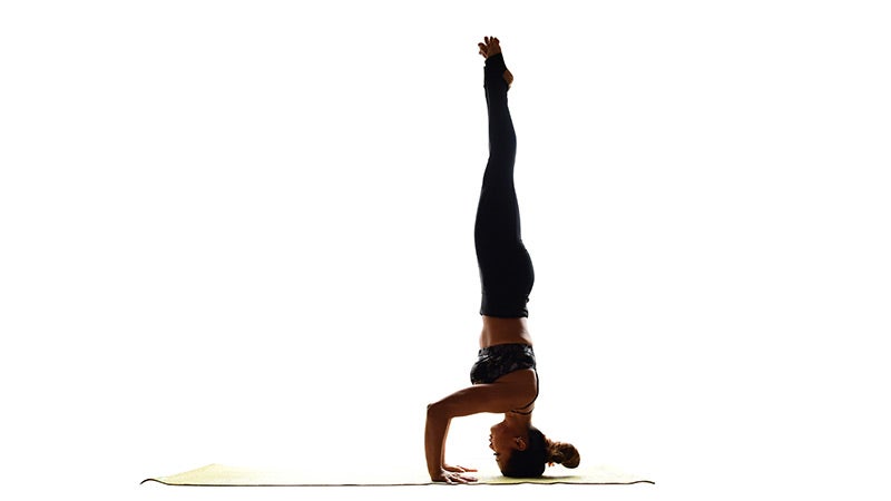 Two Fit Moms in Headstand. time for inversions, Two Fit Moms in Headstand pose, sirsasana