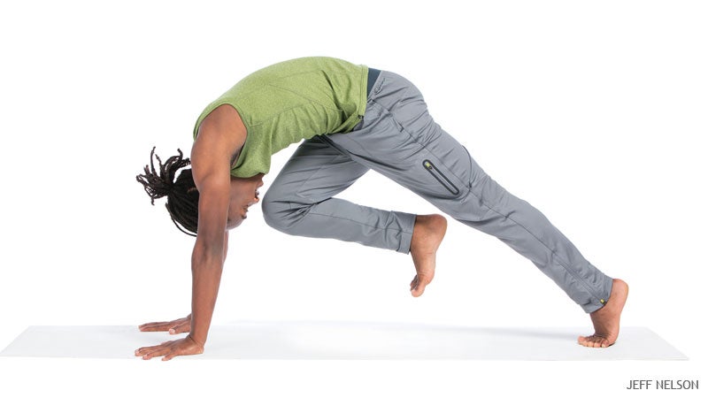 Jan 2015 Home Practice Knee to Nose Pose Jan 2015 Home Practice Knee to Nose Pose
