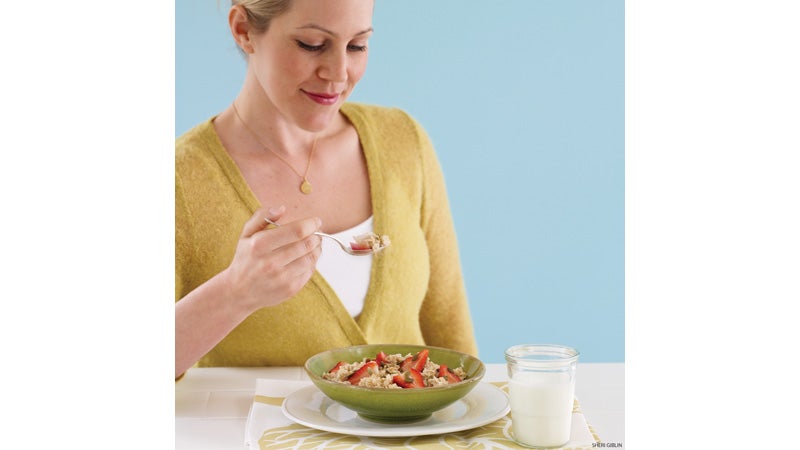 Woman Eating Breakfast Mindful Eating Woman Eating Breakfast