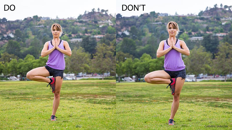 tree-do-dont tree pose, vrksasana