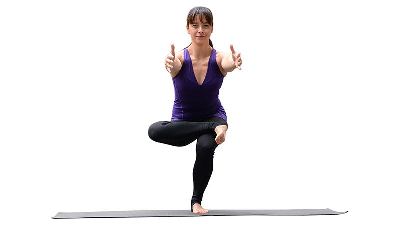 Two Fit Moms in Flying Pigeon Prep Two Fit Moms in Flying Pigeon Prep, eka pada utkatasana
