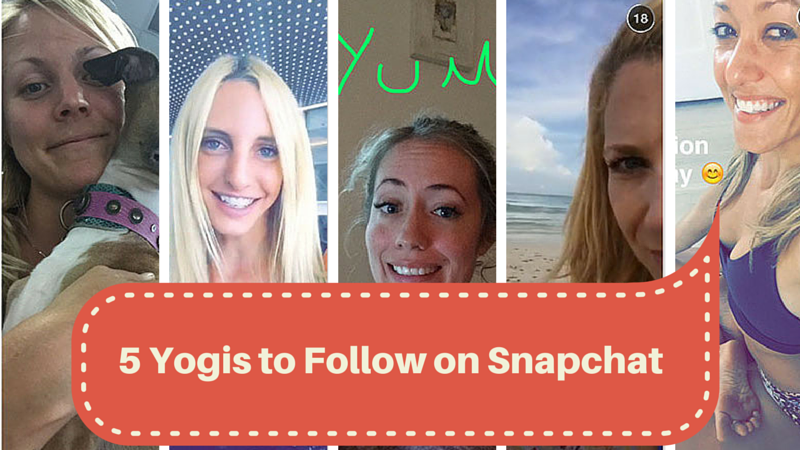 5YogistoFollowonSnapchat 5 Yogis to Follow on Snapchat