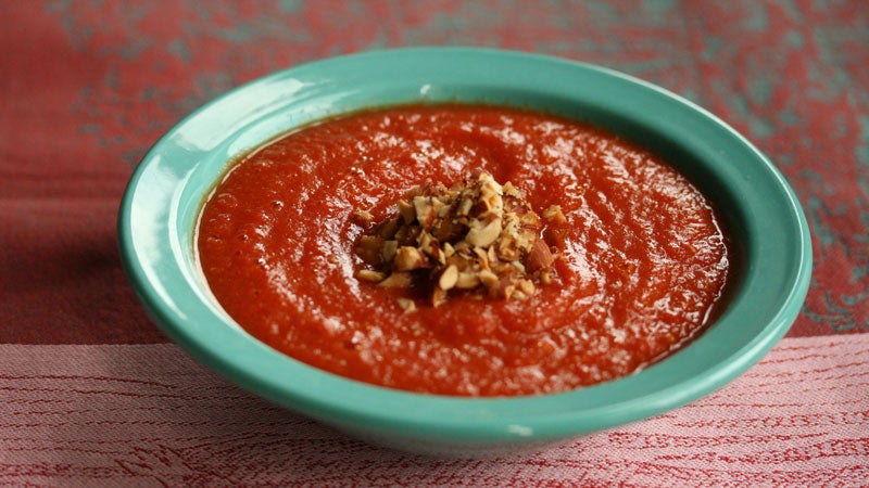 Jennifer Iserloh's red pepper tomato soup. Jennifer Iserloh's red pepper tomato soup.