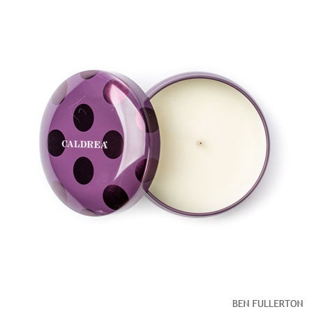 Caldrea Plum Bergamot Clove candle tin Dec 14 Caldrea Plum Bergamot Clove candle tin Dec 14