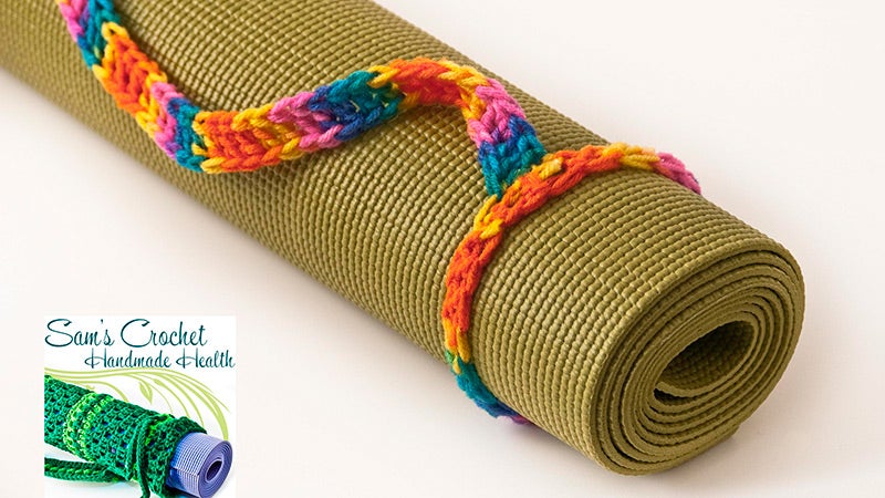 Rainbow-Mat-Sling rainbow mat sling, yoga mat
