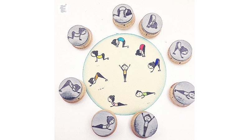 Sun-Salutation-Stamp-Set sun salutation stamp set, diy