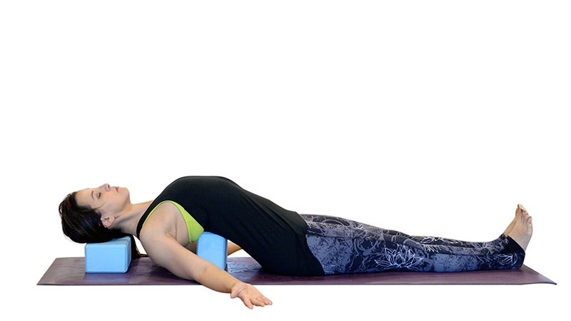 Two Fit Moms Chest Opener. Two Fit Moms Chest Opener, restorative fish pose