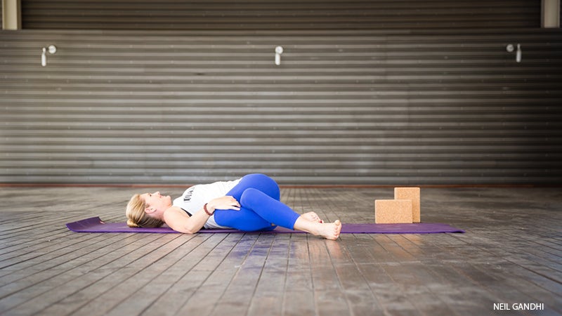 Leah Cullis performs Twist with Eagle Legs. Leah Cullis performs Twist with Eagle Legs