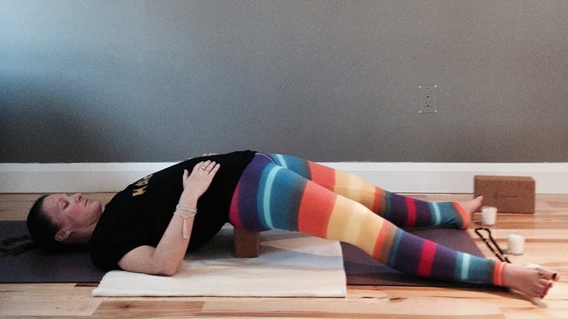 Supported Bridge Pose Supported Bridge Pose