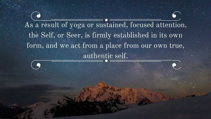Yoga Sutra I.3 Yoga Sutra I.3