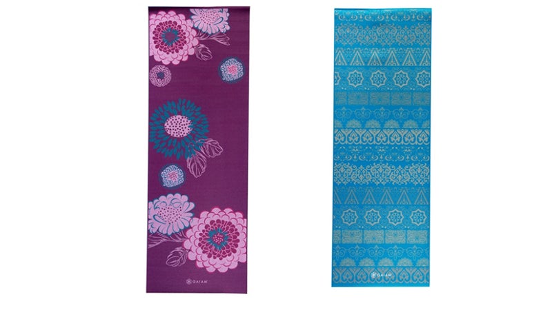 yoga mats with designs on them