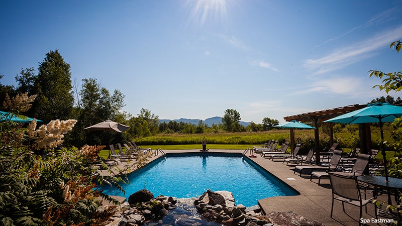 Spa Eastman, Eastern Townships, Quebec, pool Spa Eastman, Eastern Townships, Quebec, pool
