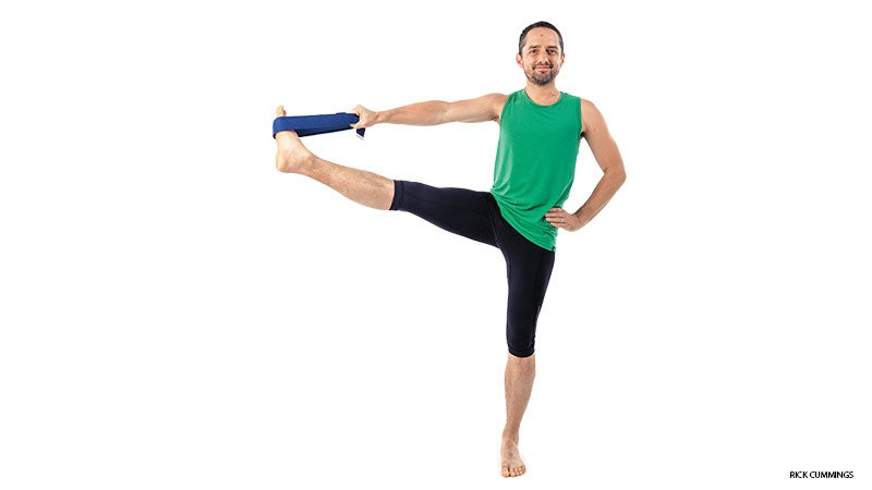 handtobigtoemodifications Standing hand to big toe pose modification