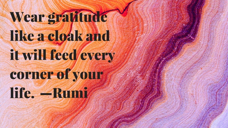 gratitude quote 21, rumi gratitude quote, rumi