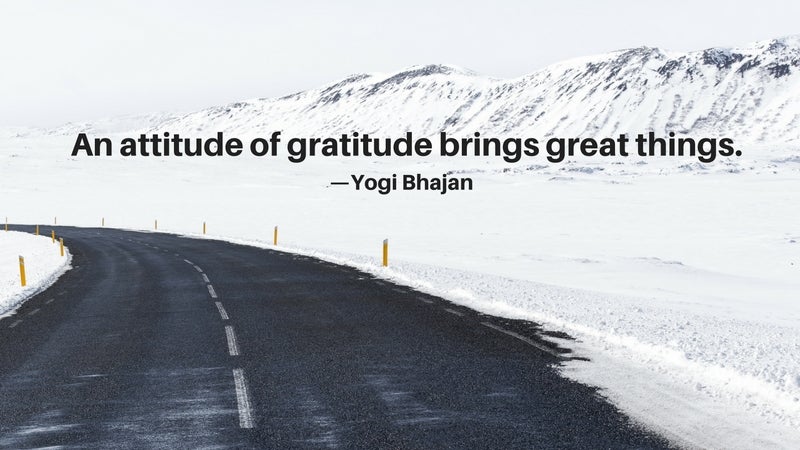 gratitude quote 8 yogi bhajan gratitude quote, yogi bhajan