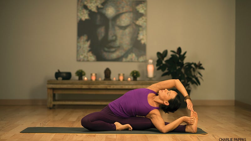 Revolved Head-of-the-Knee Larissa Hall Carlson Revolved Head-of-the-Knee Pose Larissa Hall Carlson