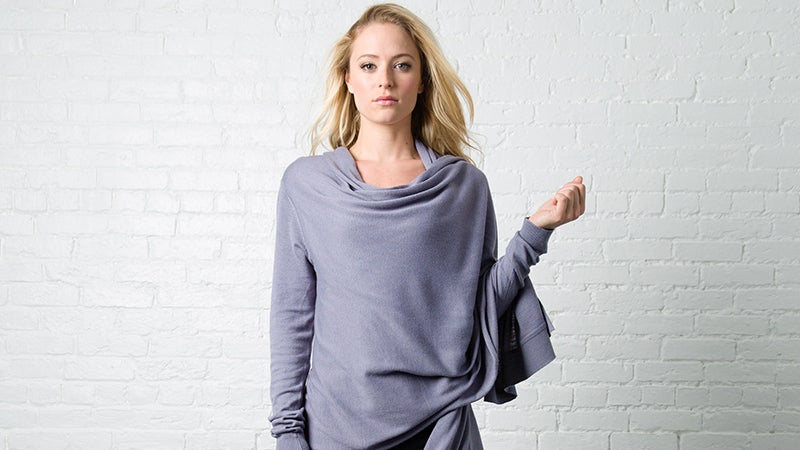 Crane and Lion Wrap Sweater