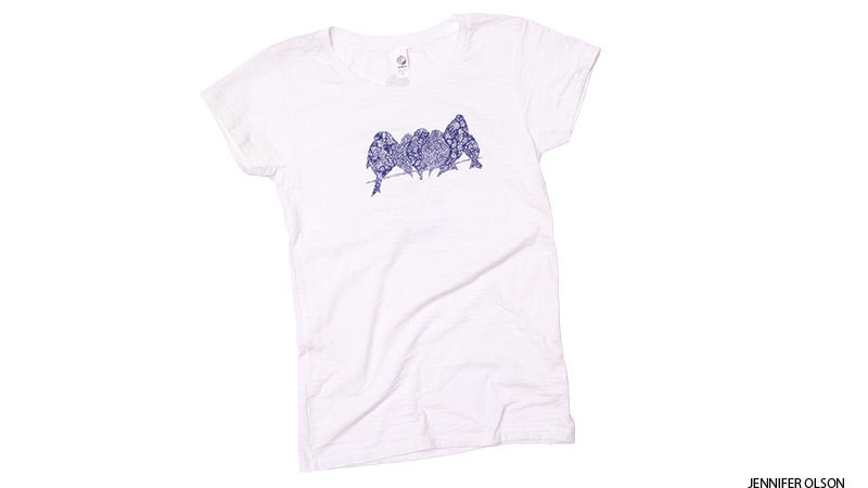 belabela Birds on a Wire Burnout Tee belabela Birds on a Wire Burnout Tee