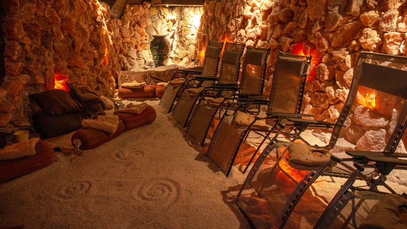 salt-cave Live Be Yoga visits Asheville Salt Cave