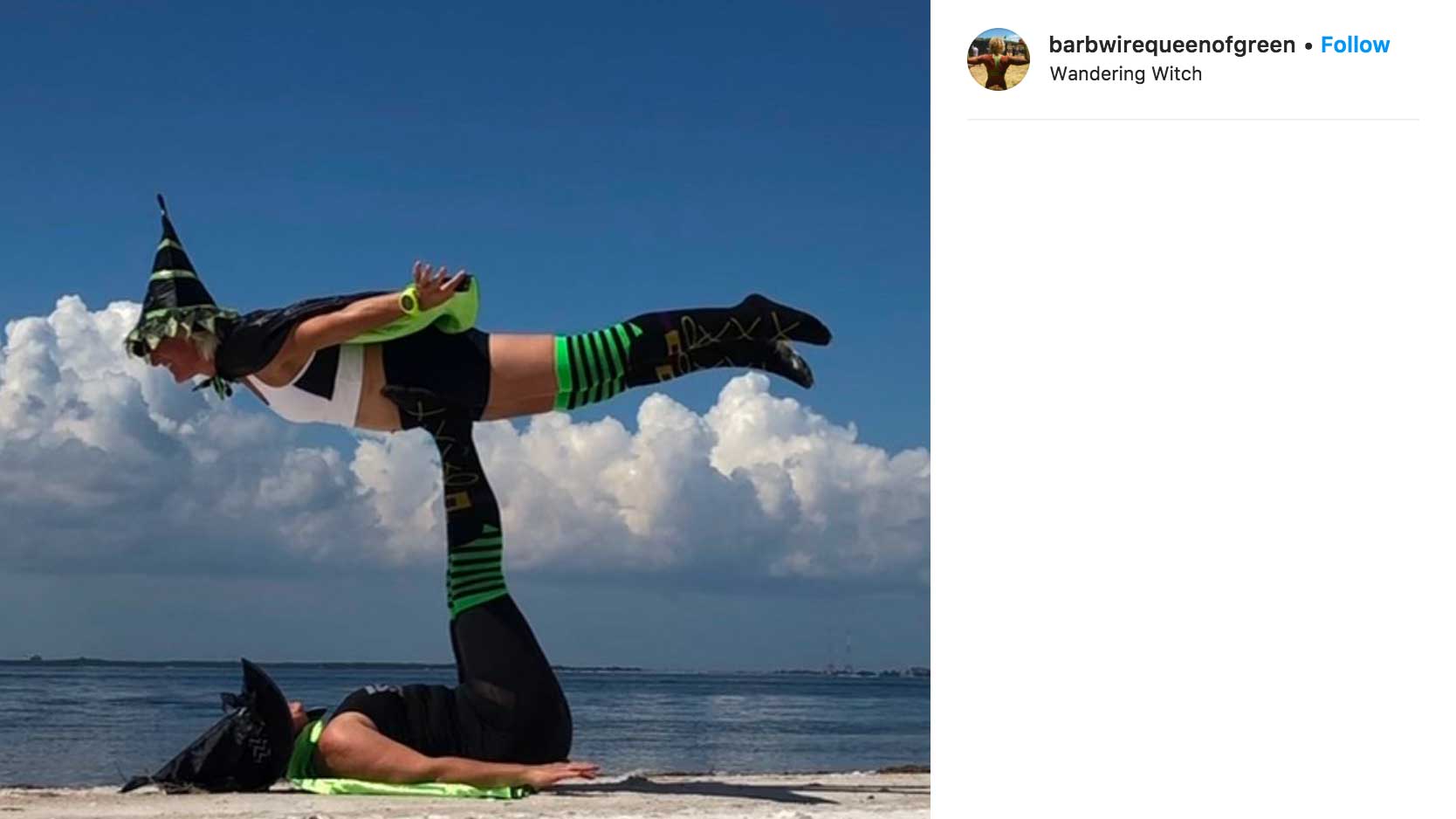 halloween2 Partner yoga in Halloween costumes