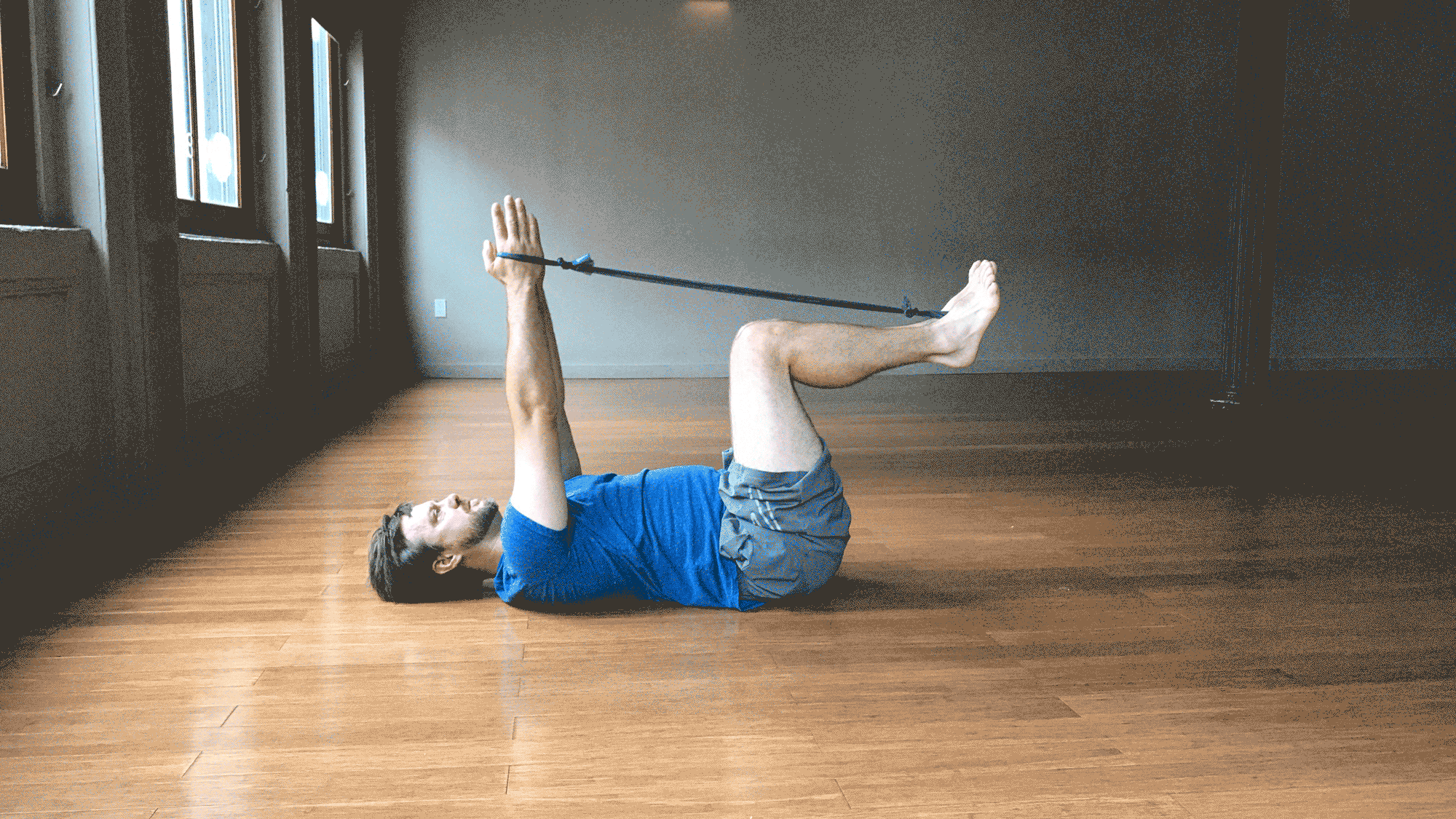 deadbug Dead Bug Exercise with Bands