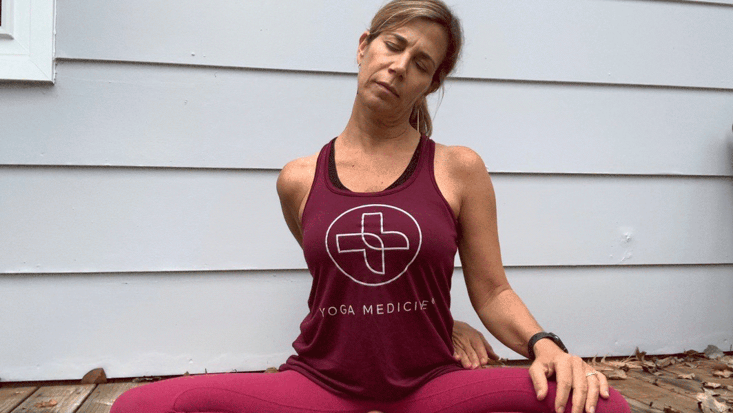 trapeziusneckrelease Yoga Medicine Neck Stretch for Trapezius