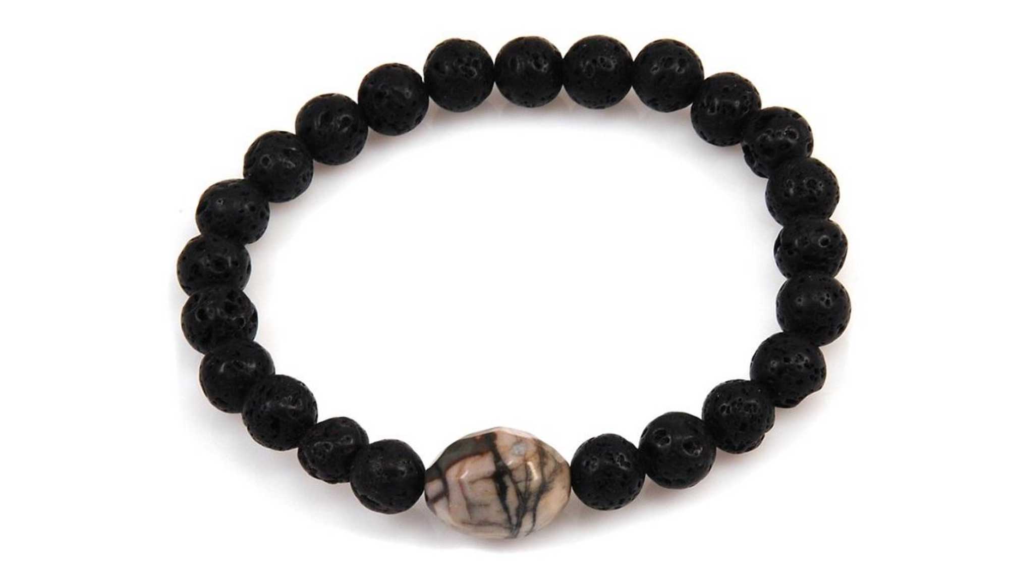 wayfarerbracelet silver & sage bracelet
