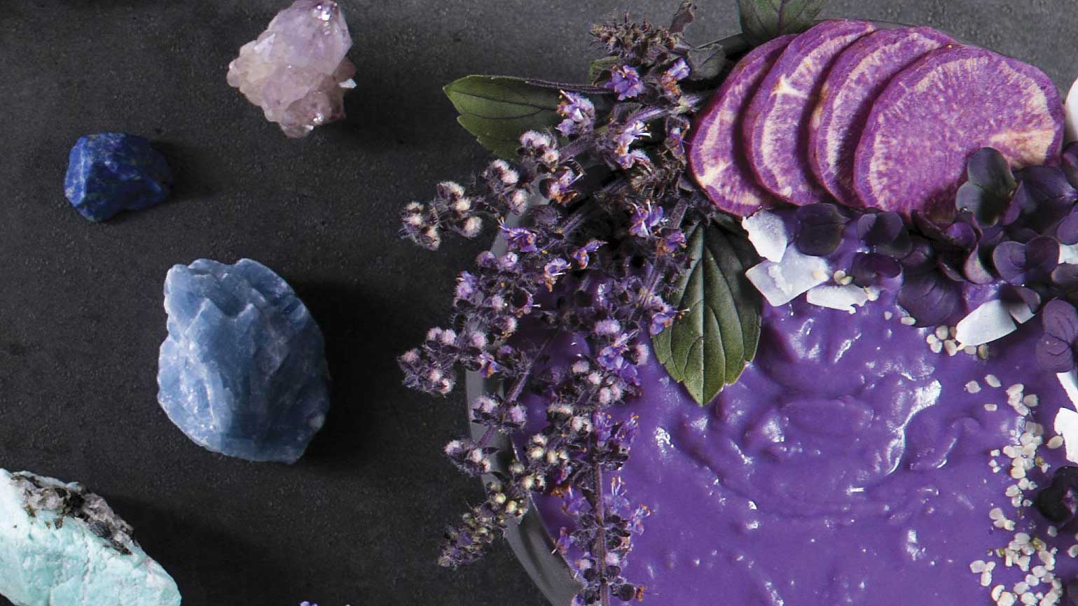 PurpleSweetPotato Purple Sweet Potato Coconut Soup for the Ajna (Third Eye) Chakra
