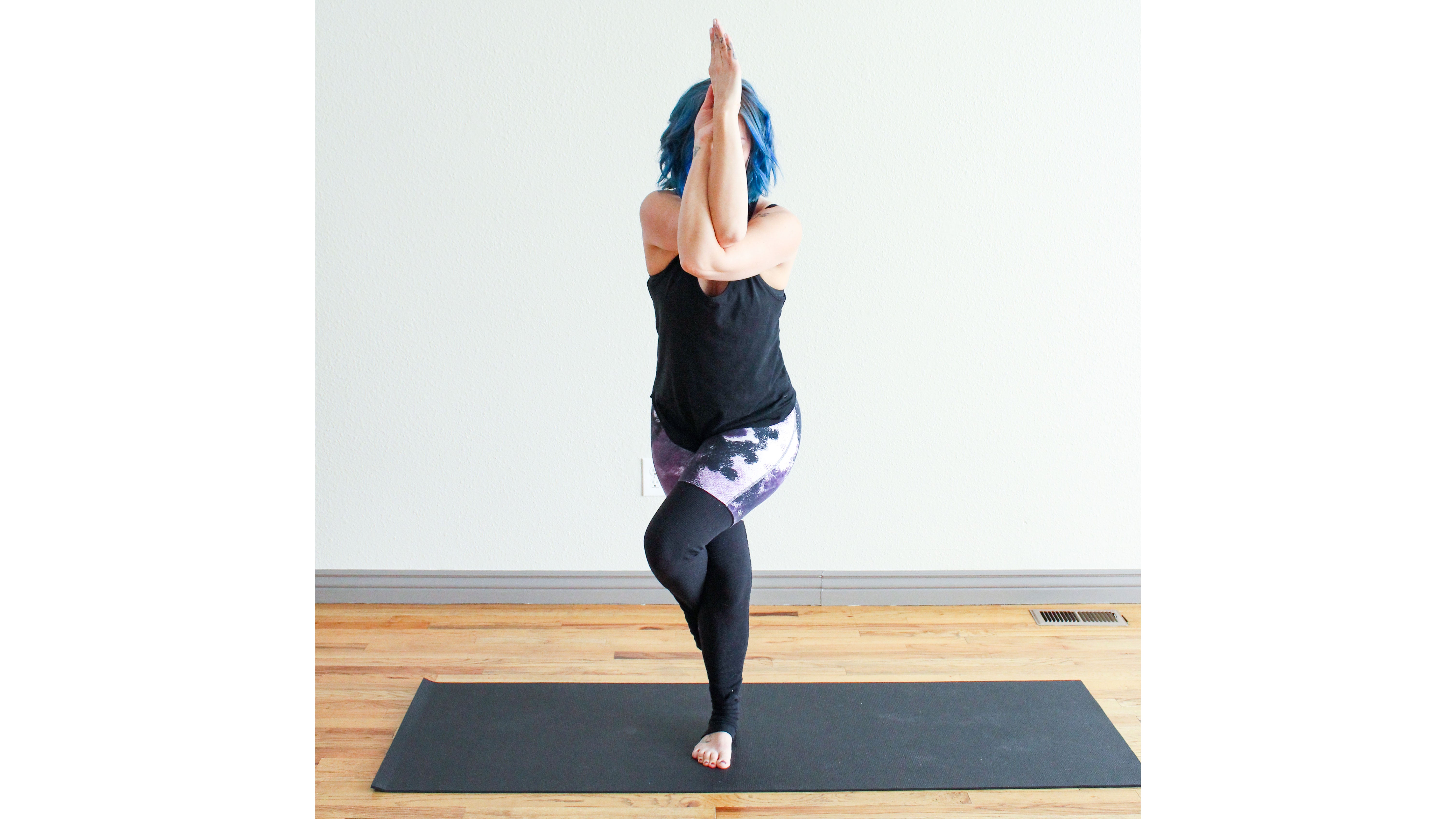 Eagle-Pose Yoga Poses and Heal Trauma. Eagle Pose.