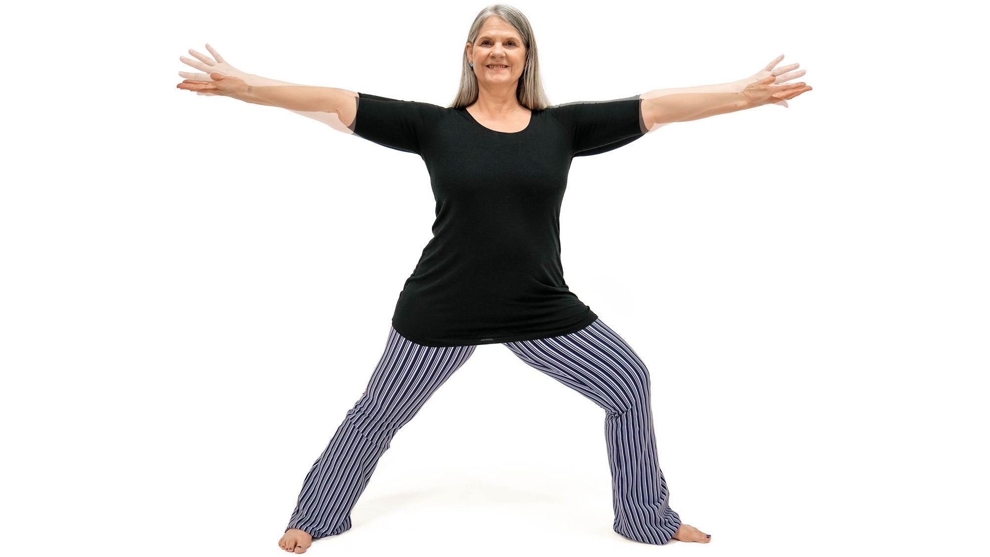 MMS_308_6051_6053_comp_bjk Warrior Pose II Variation, with rotation of the arms.