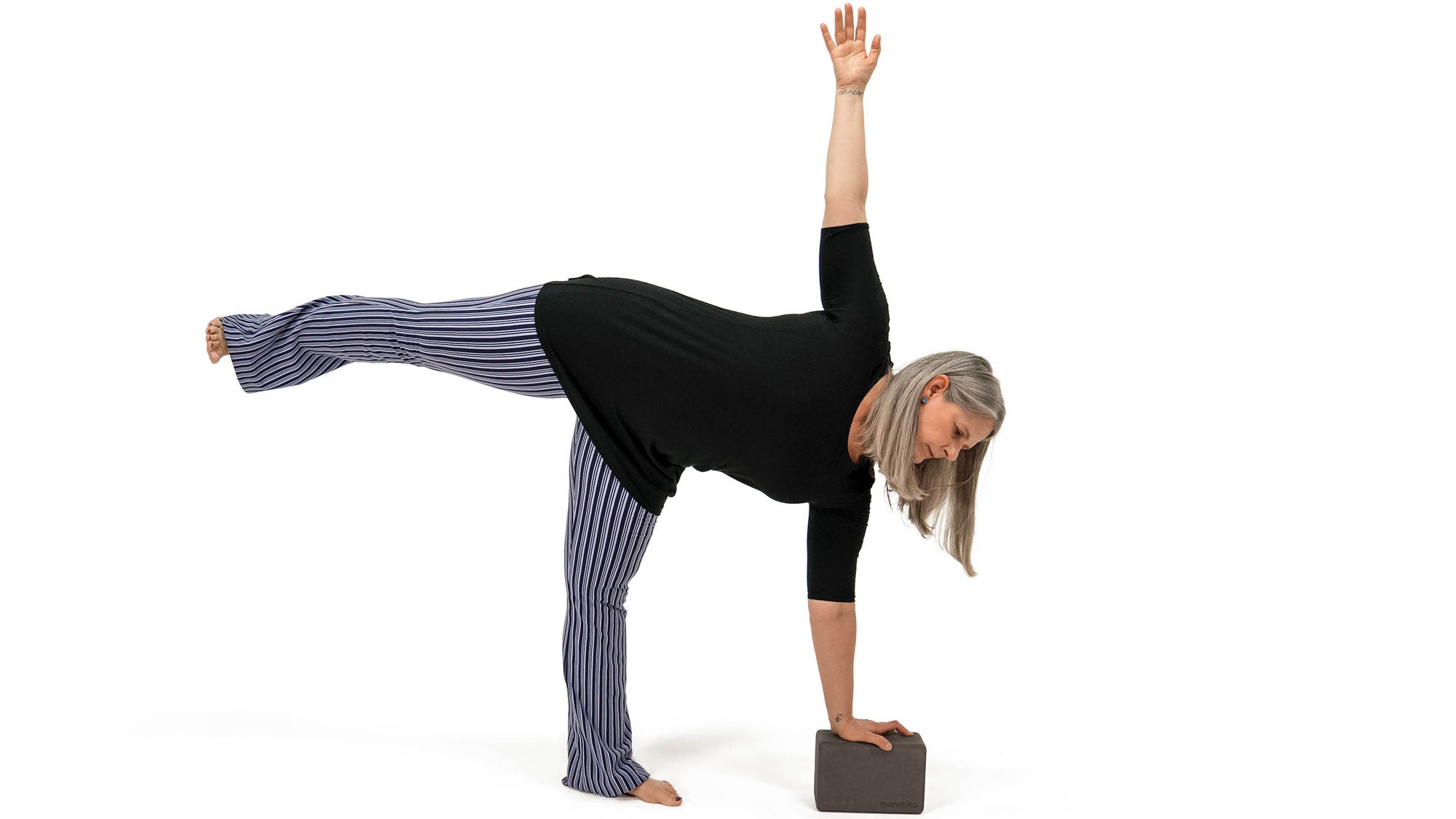 MMS_308_6119_bjk Ardha Chandrasana. Half Moon Pose.