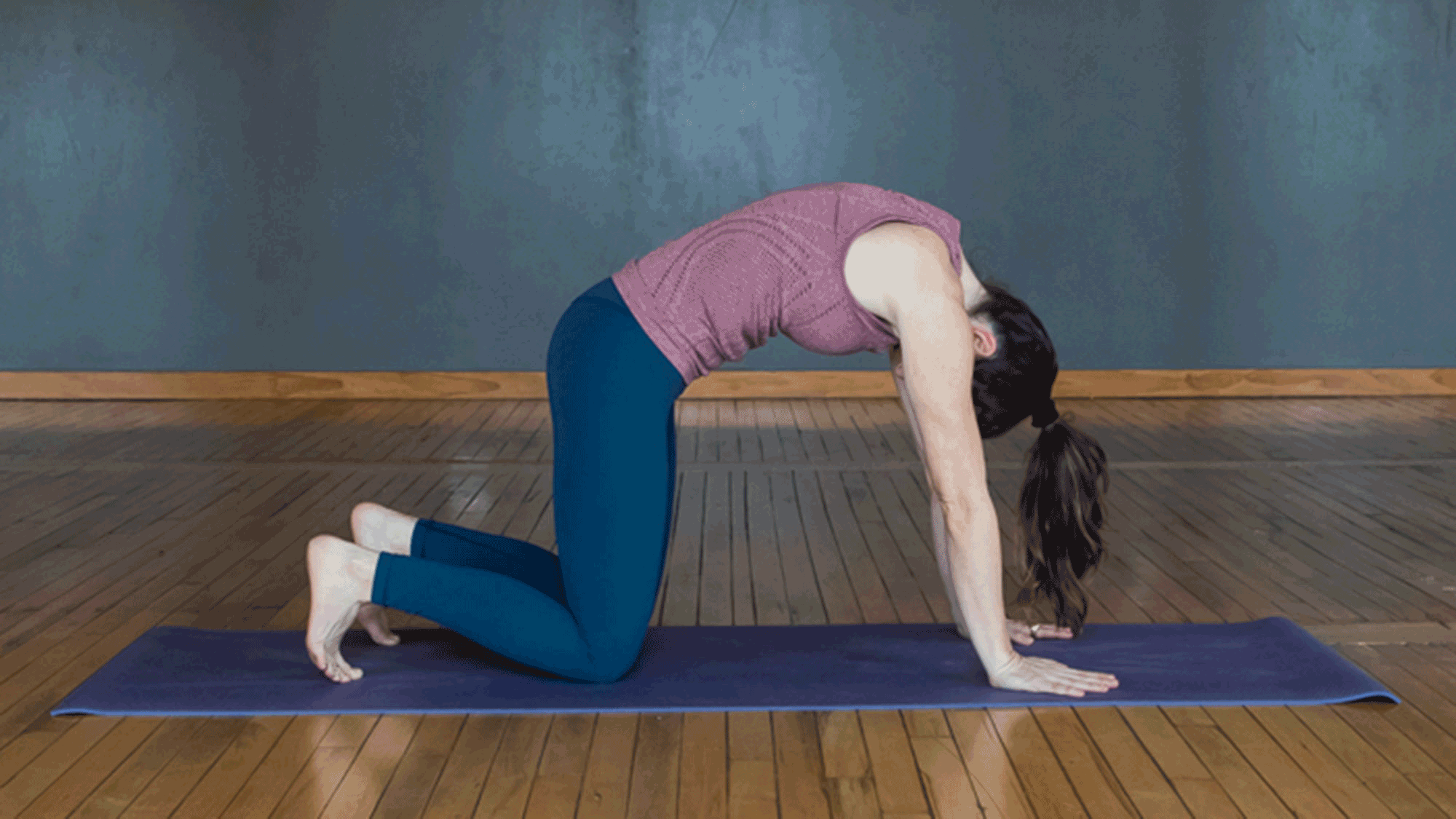 cat-cow-claire Yoga for a bad day. Cat-Cow pose.