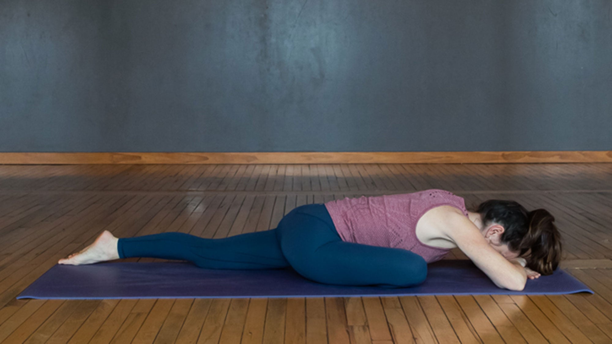 pigeon-pose Yoga for a bad day. Pigeon pose.