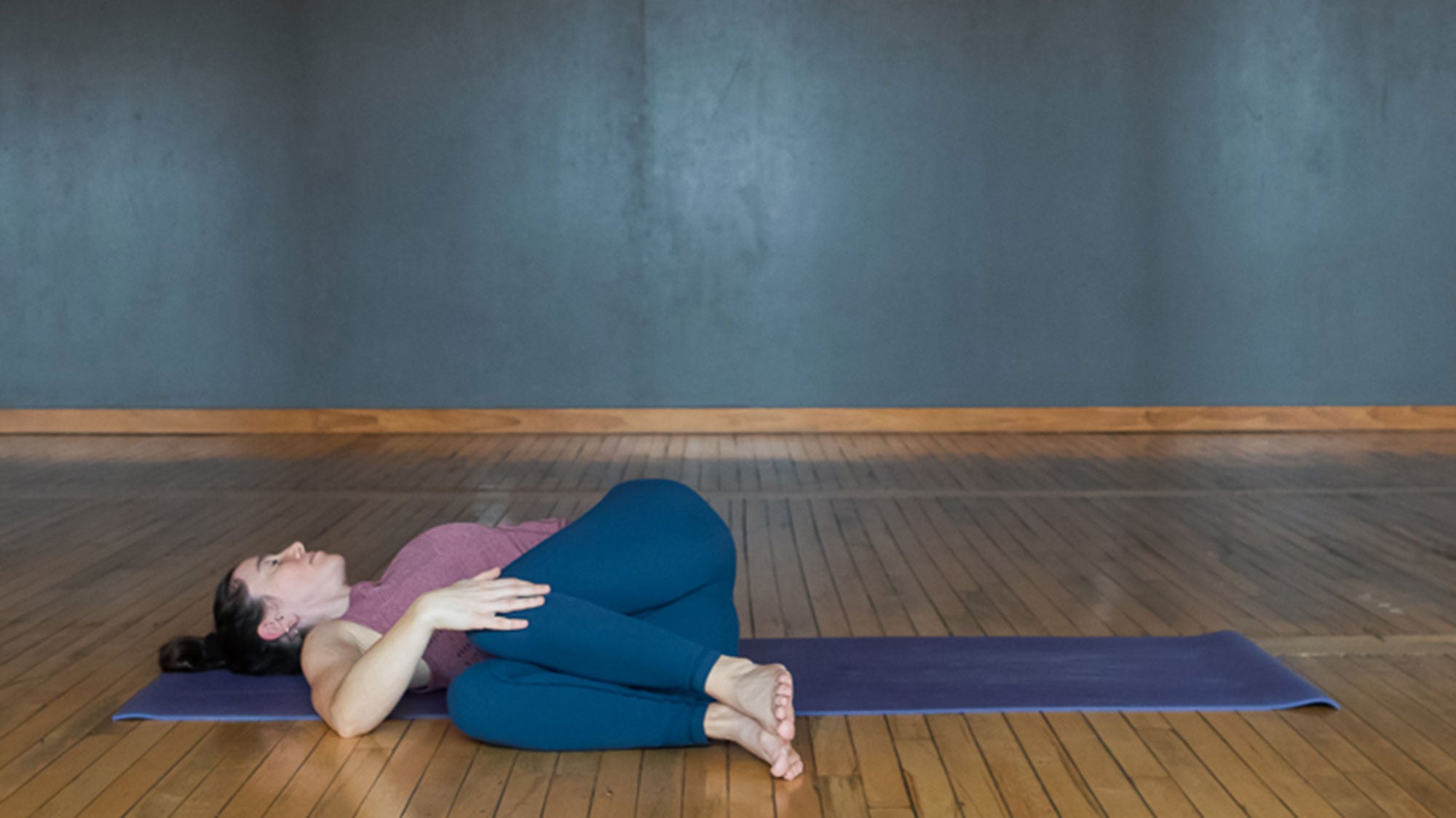 reclining-spinal-twist Yoga for a bad day. Reclining Spinal Twist.