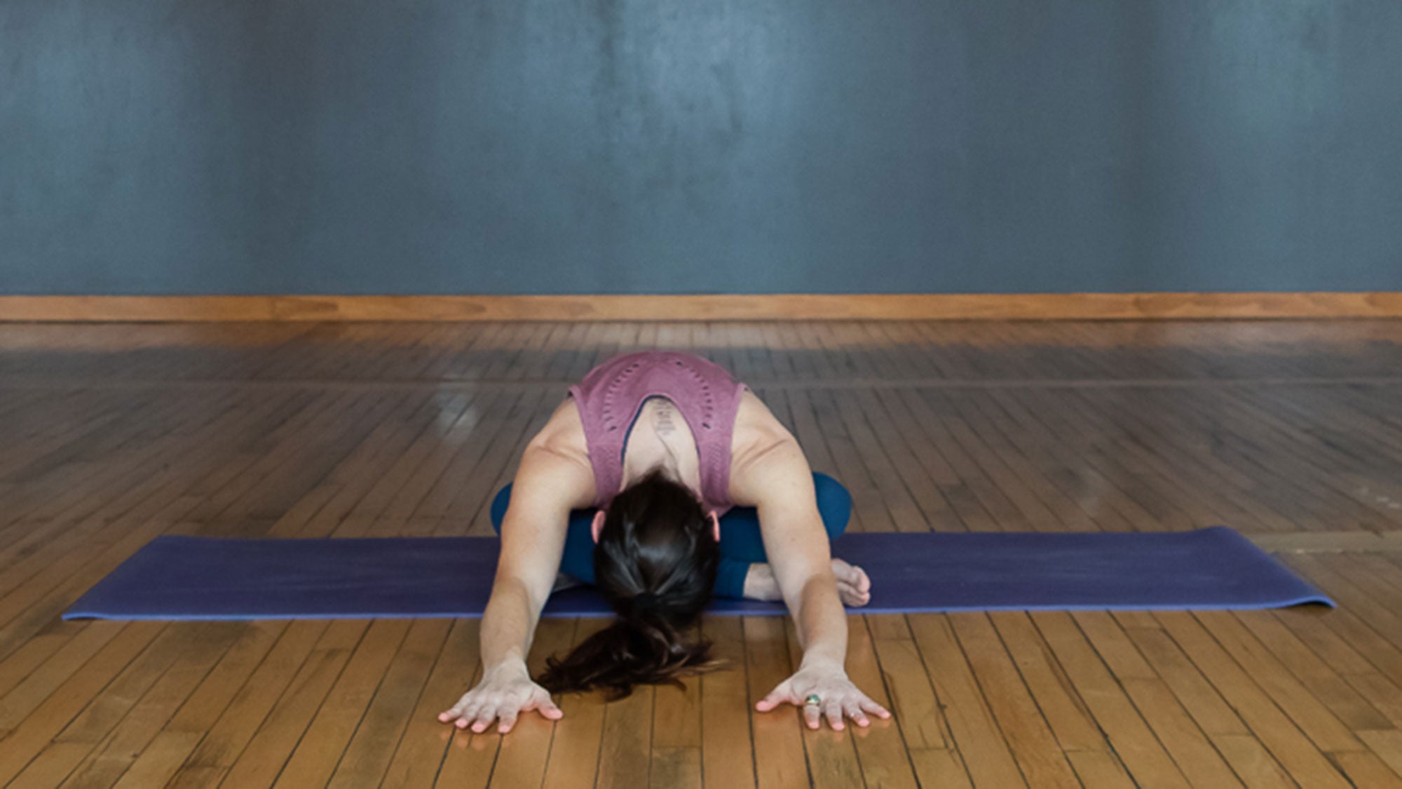 seated-forward-fold Yoga for a bad day. Seated forward fold.