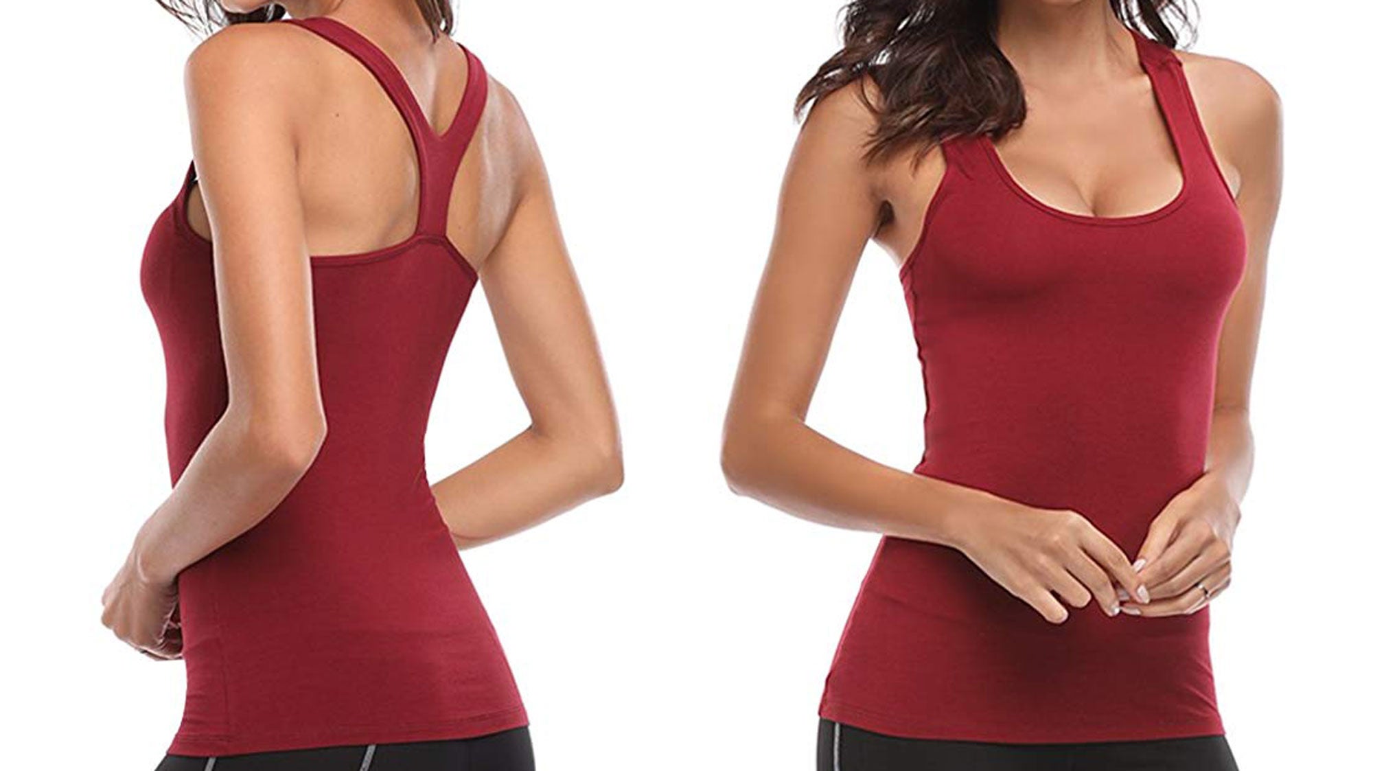 yoga tops that stay in place