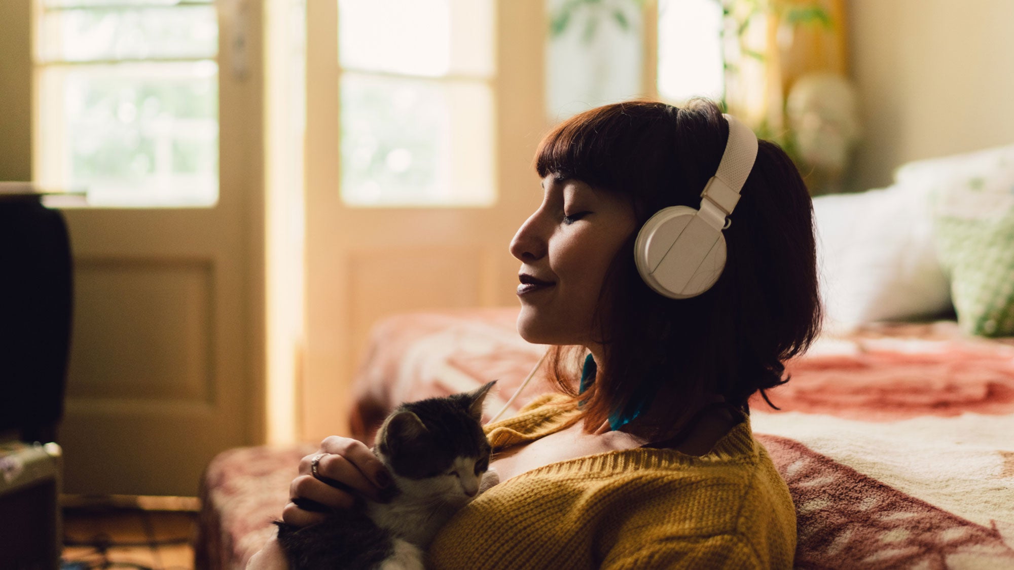 woman-meditating-with-headphones None