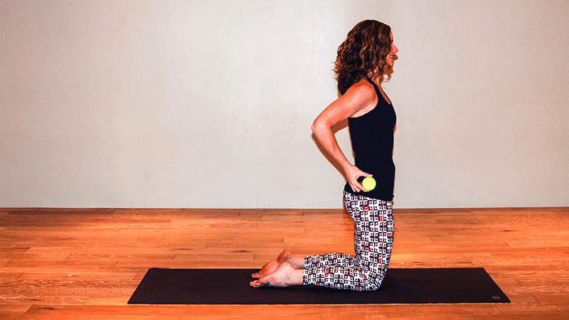 On an inhalation, come to Tabletop. Step your feet to the top of your mat and rise to stand, creating length through the sides of your body. Turn your upper thighs slightly inward as you raise your arms toward the sky. You might even reach up and back into a backbend if you are able. Stay here for at least 5 deep, Ujjayi breaths, silently repeating the following mantra: “I am awake.”See also A Home Practice to Find Peace and Possibility