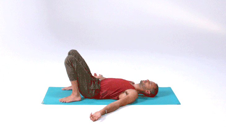 Man demonstrates Upward-Facing Bow Pose