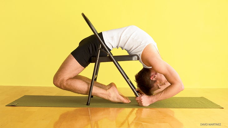 MASTER_189_05-credit Kapotasana (Pigeon Pose) With a Chair pigeon pose with chair assist, kapotasana