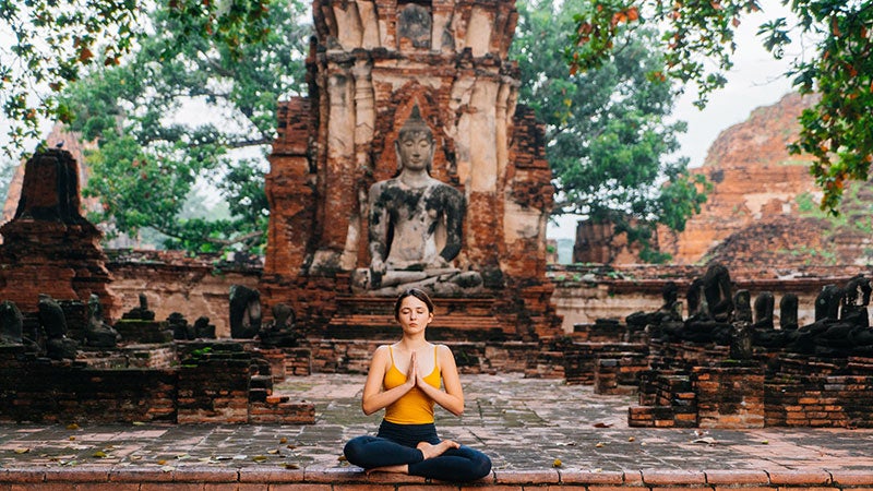 Meditation at Temple