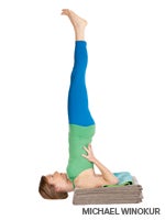 Shoulder stand yoga pose