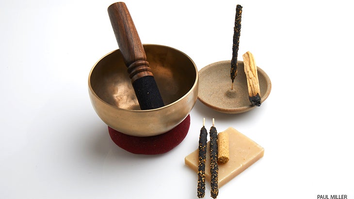 The Incausa singing bowl
and incense set The Incausa singing bowl
and incense set