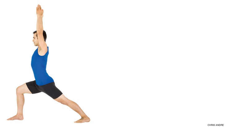 Why to Choose Yoga Over Weights for Strong Legs Man doing Warrior I