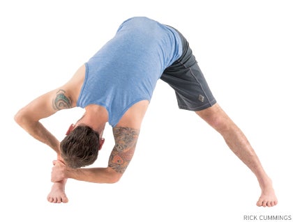 Tias Little Wide-Legged Standing Forward Bend III Prasarita Padottanasana III Tias Little Wide-Legged Standing Forward Bend III Prasarita Padottanasana III