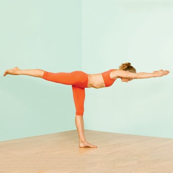 warrior III pose
