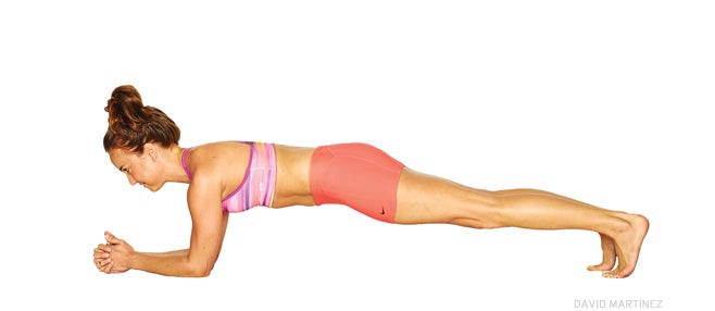 plank pose, variation