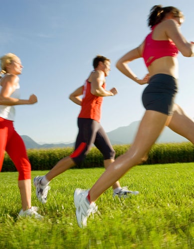 runners jogging